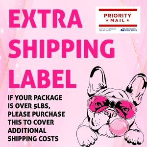 Extra Shipping Label For Orders 5lbs or More.